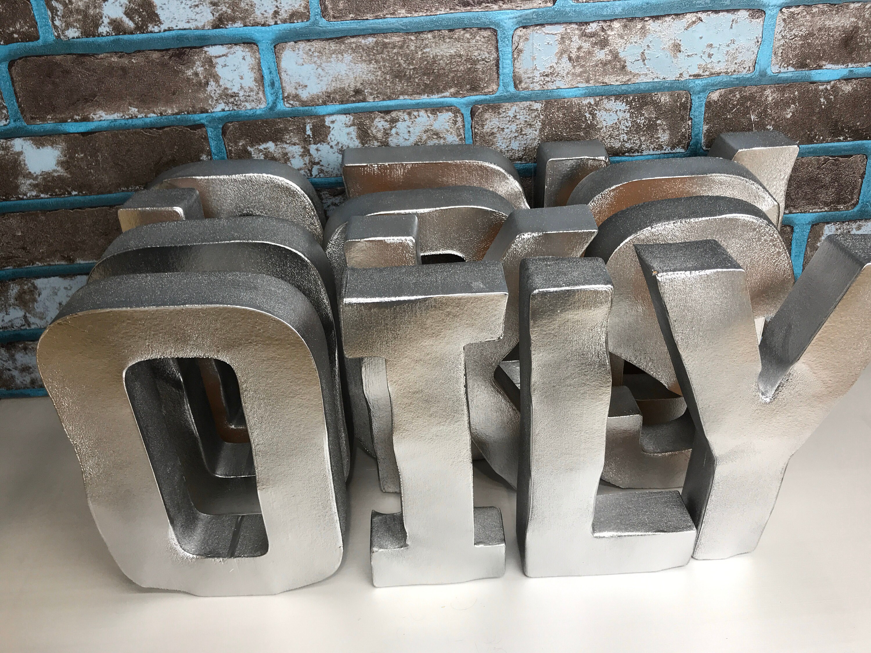 12 Metal letters Custom Metal sign Wall Letters Metal Etsy