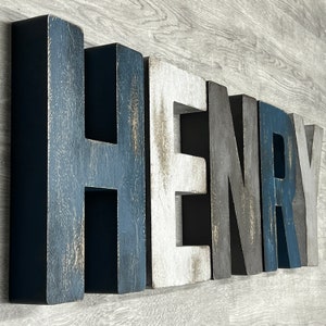 Wall Letters for Nursery Distressed Letters Large Letters Custom Name Sign Wall Decor
