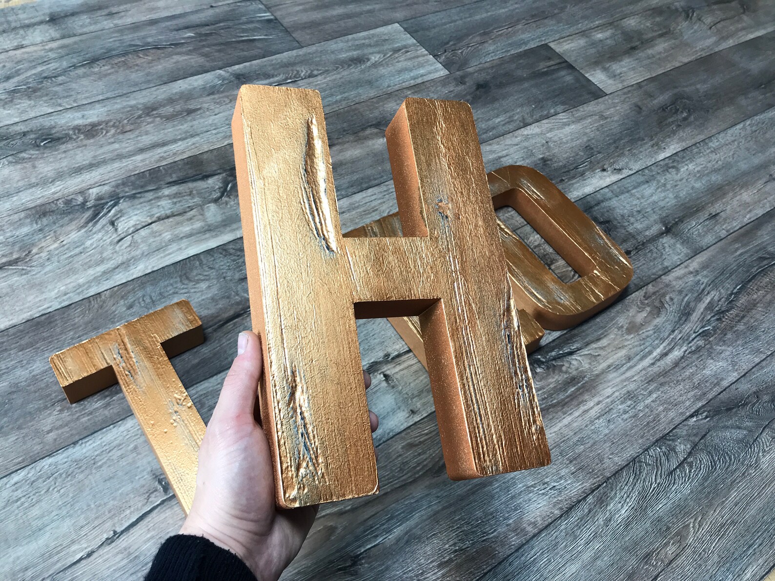 Rustic Name Letters Scratched Letters Large Letters Baby - Etsy