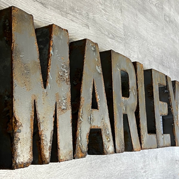 Wall Name Letters, Wall Letters for Nursery, Distressed Wall Letters, Large Letters for Wall, Nursery Name Sign, Rustic Letters