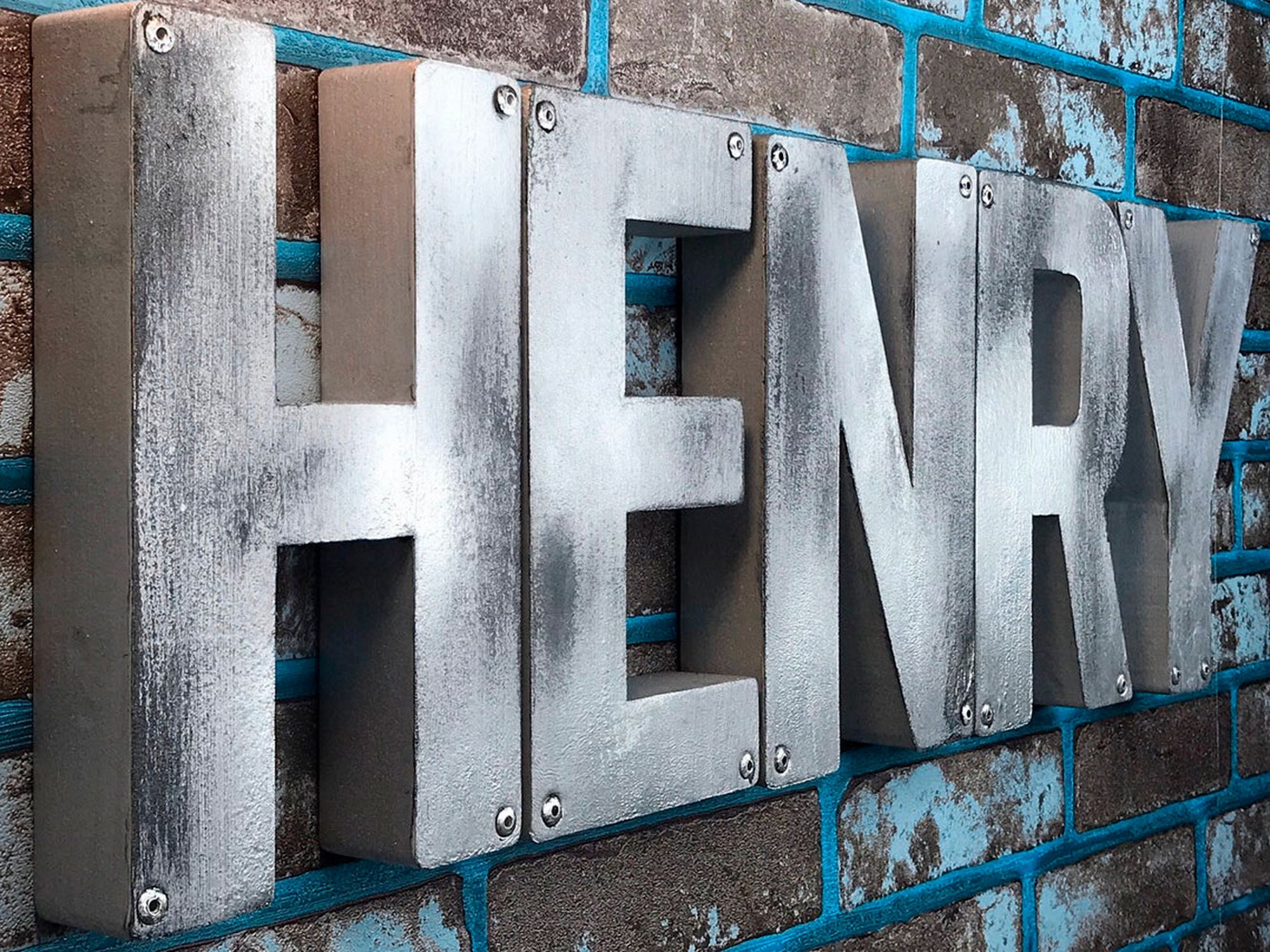 Metal letters Metal sign Wall Letters Large Metal Rustic Etsy