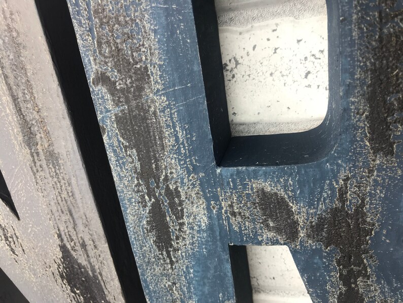 Large Wall Letters Nursery Name Sign Distressed Letters Etsy