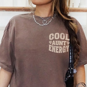 Cool Aunt Shirt Gifts for Aunt Tee Comfort Colors Cool Aunts Club New Aunt Shirt Future Aunt Gift Trendy Oversized Aunt Announcement Tshirt