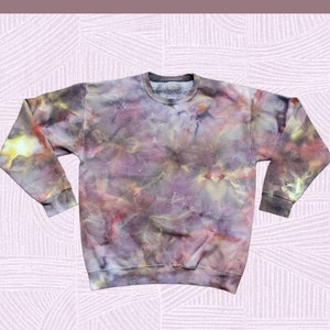 Pastel Tie Dye Sweatshirt Tie Dye Crewneck Pullover Adult Large Tie Dye Watercolor Tie Dye Winter Sweatshirt Long Sleeve Tie Dye Shirt