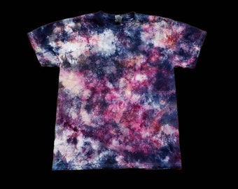 Galaxy Tie Dye Shirt, Adult Medium, Purple Bleach Dyed