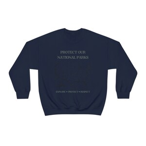 National Parks Map Crewneck Sweatshirt: Retro Camping Clothes image 8