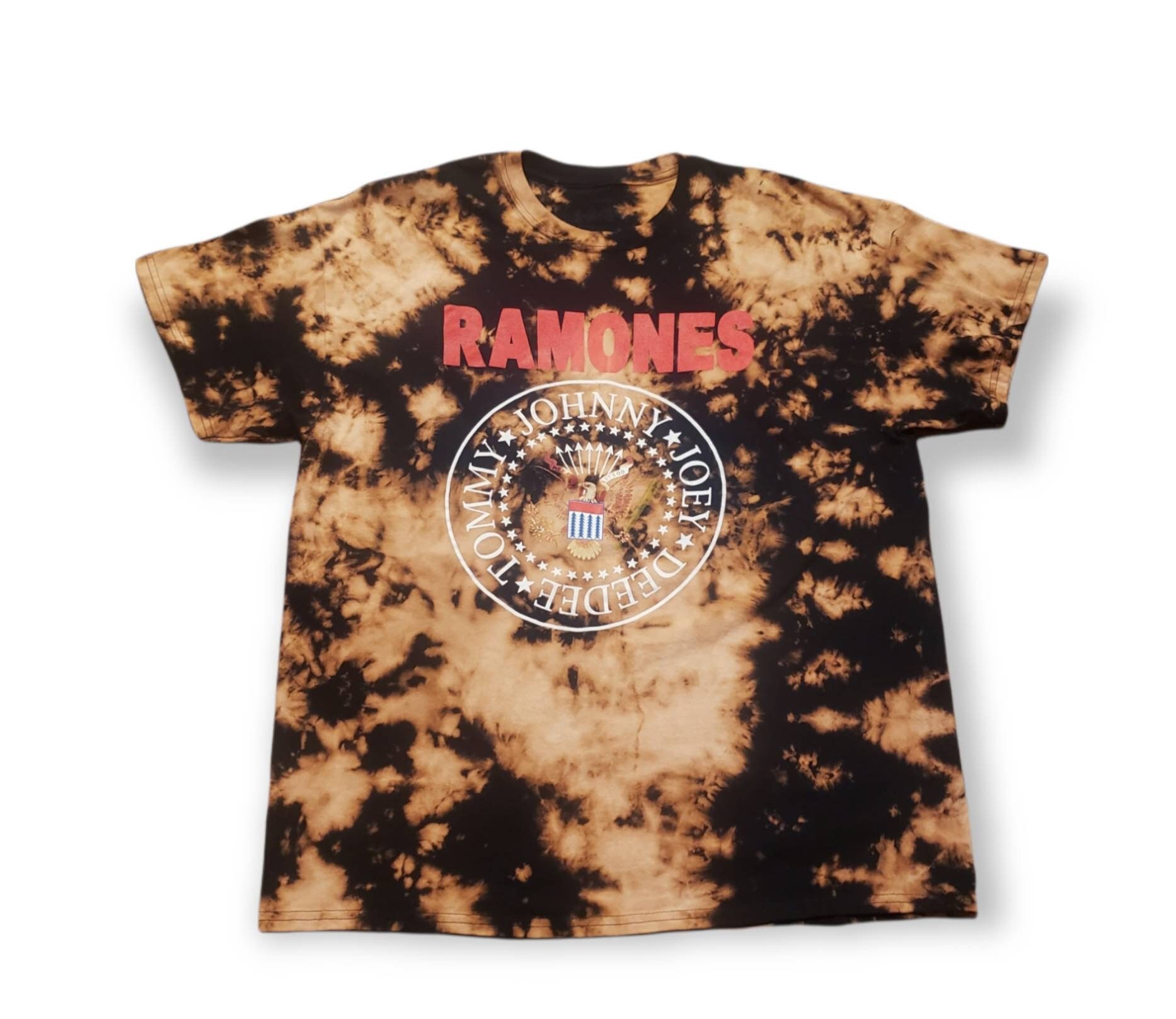 Bleached Ramones Band T-shirt: Vintage Inspired Unisex XL - Etsy