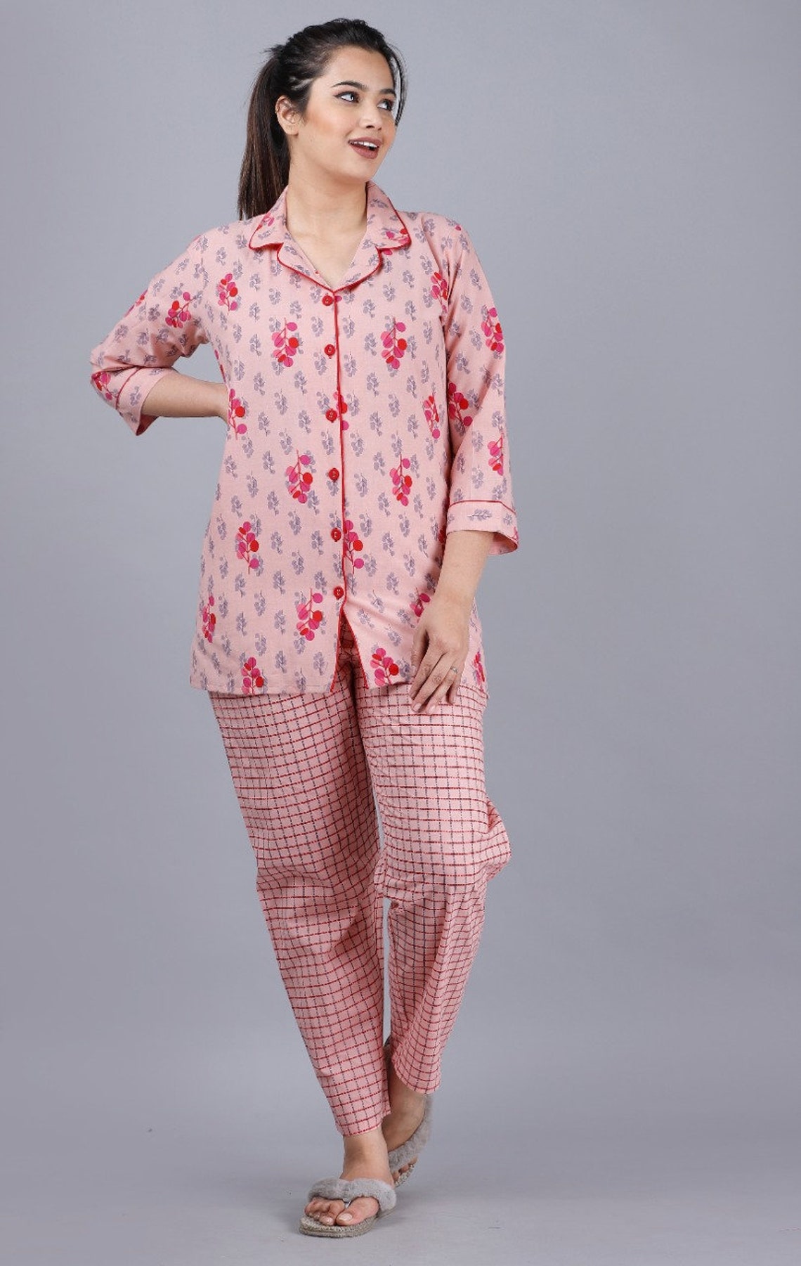 Sleep Wear Kurta Pyjamas Set For Girl's & Women//Night Etsy
