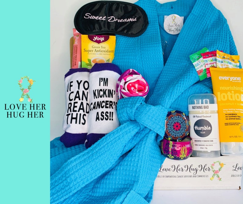 Cancer Gift Basket Care Package Robe Chemo Box Cancer Etsy
