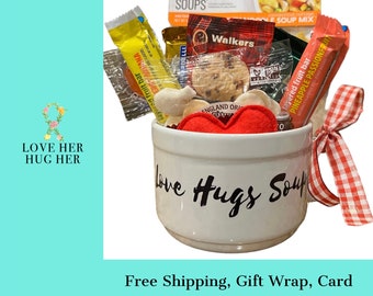 Soup Meal Gift, Custom Gift Basket Mug, Get Well Care Package, Comforting Soup Gift, Gluten Free Soup, by LoveHerHugHer