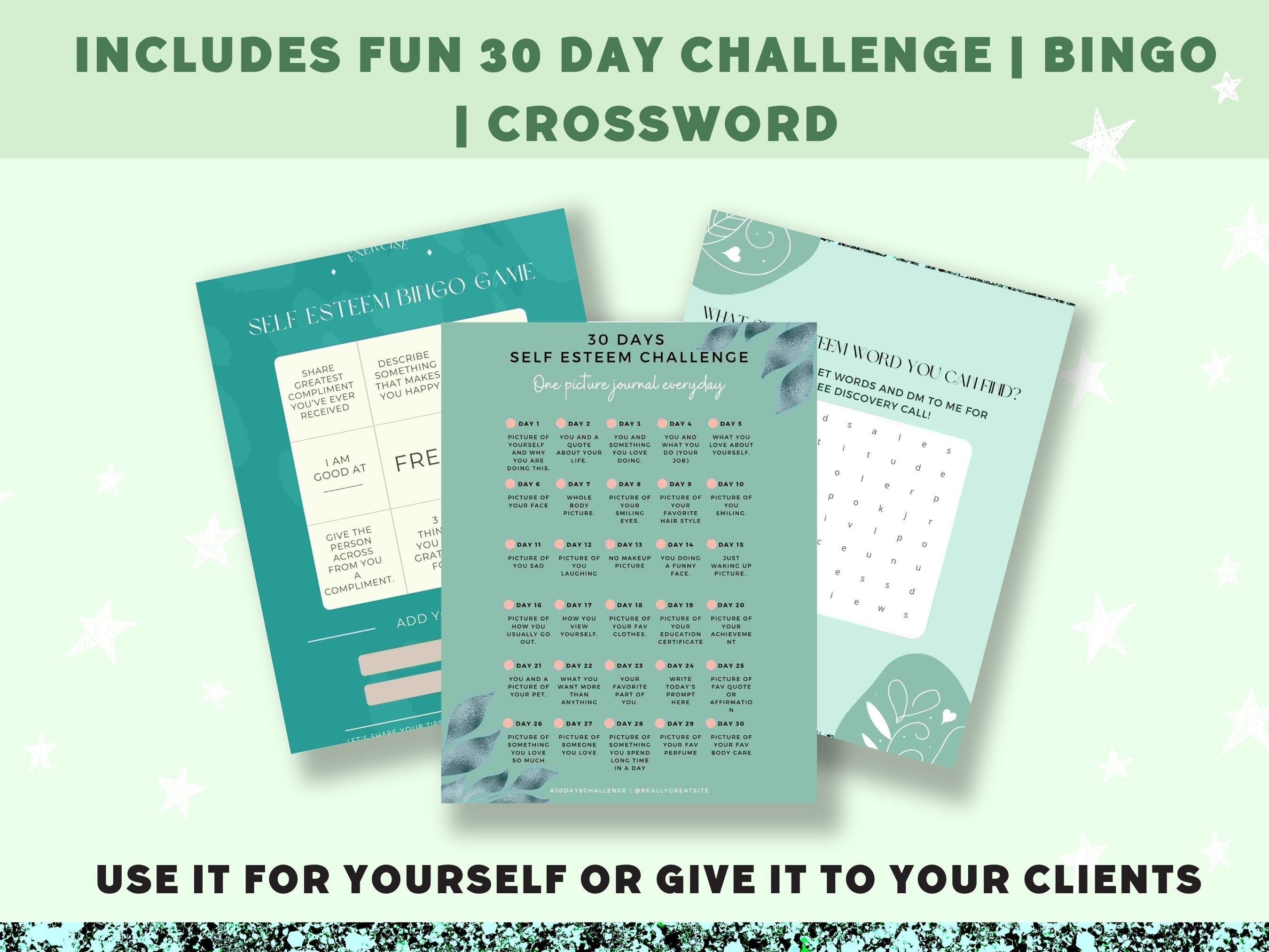 Done for You | Self Esteem Workbook Life Coaching Tools| Brandable ...