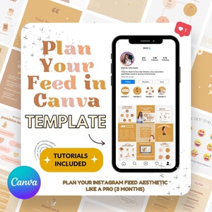 Instagram-feedplanner voor levenscoach, bedrijfseigenaar, serviceprovider, influencer, Instagram-bericht CANVA-sjablonen Socialmediaplanner
