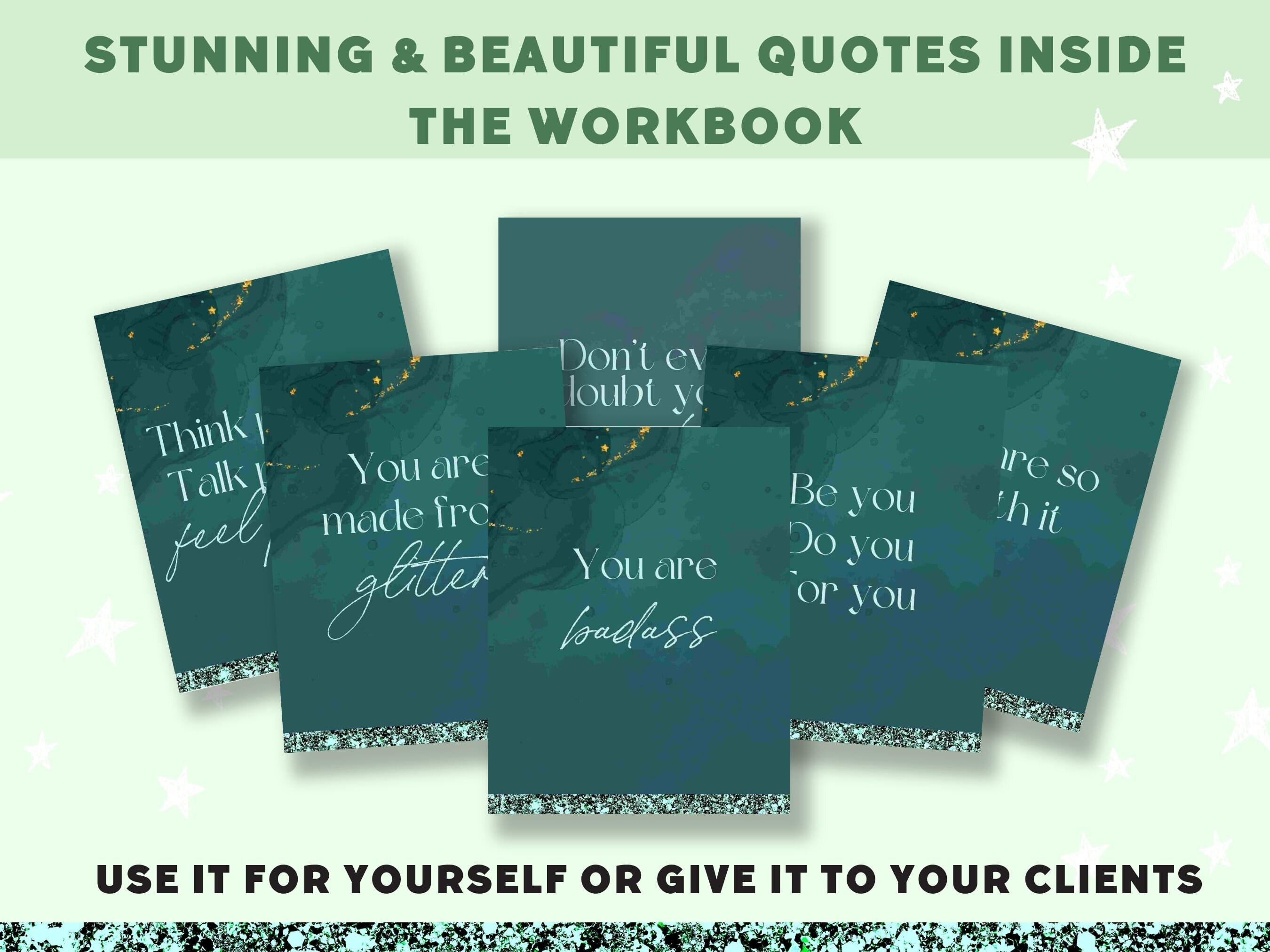 Done for You | Self Esteem Workbook Life Coaching Tools| Brandable ...