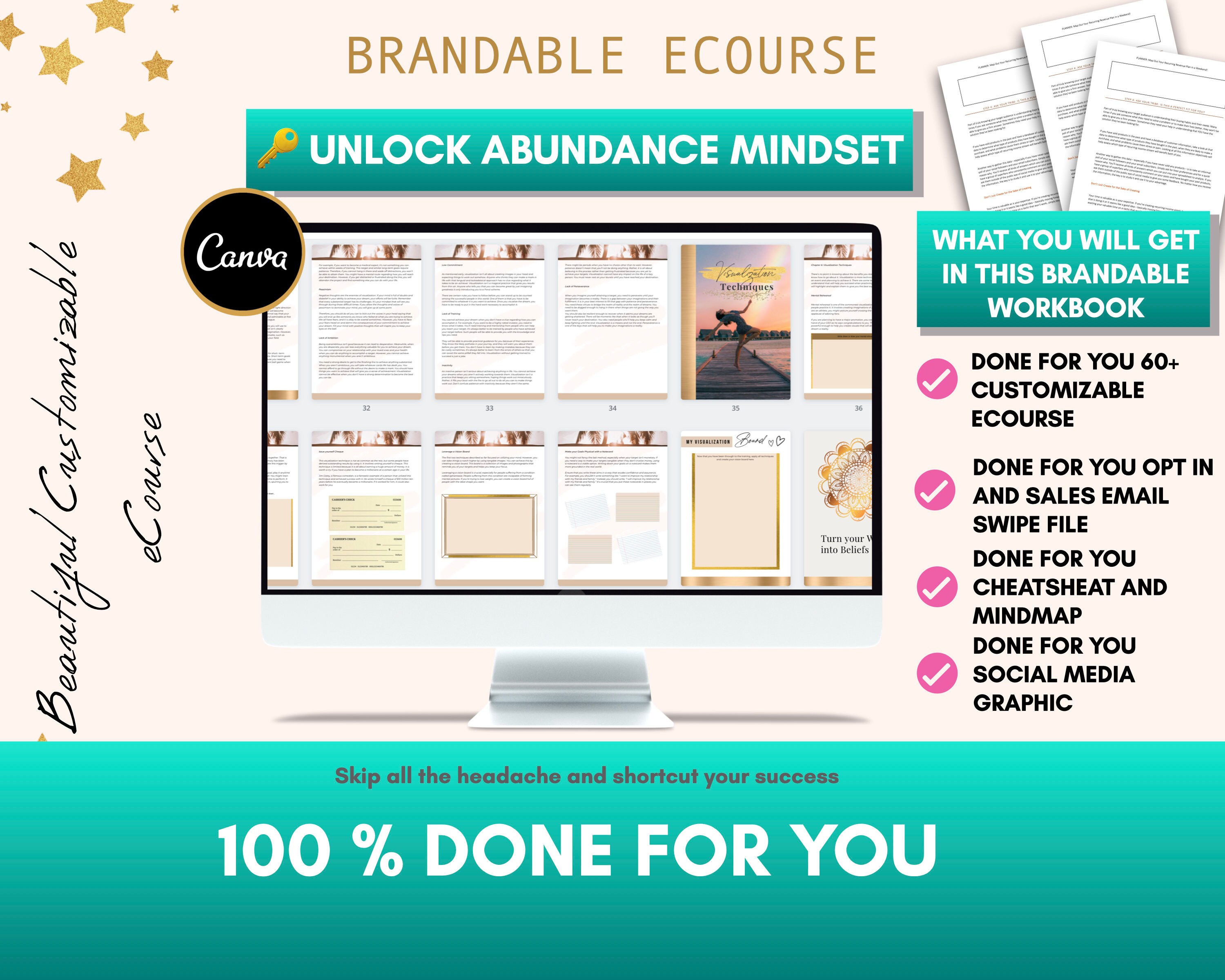 Done for You | Visualization Coach Brandable Course |editable Canva ...