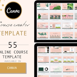 WEBINAR Slide Präsentation ONLINE Kursvorlagen | Canva Online-Course-Creator Slide Deck, Slide Deck Keynote, Powerpoint, Canva Templates