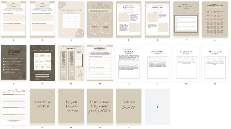 Done for You | Self Esteem Workbook Life Coaching Tools| Brandable ...
