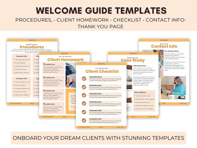 Client Welcome Packet Template |client Onboarding Canva Template ...
