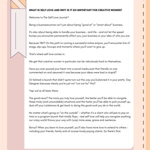 Self Love Journal Printable | 30 Day Self love journal prompts| Self love journal digital for Goodnotes, Self love digital planner, iPad image 5
