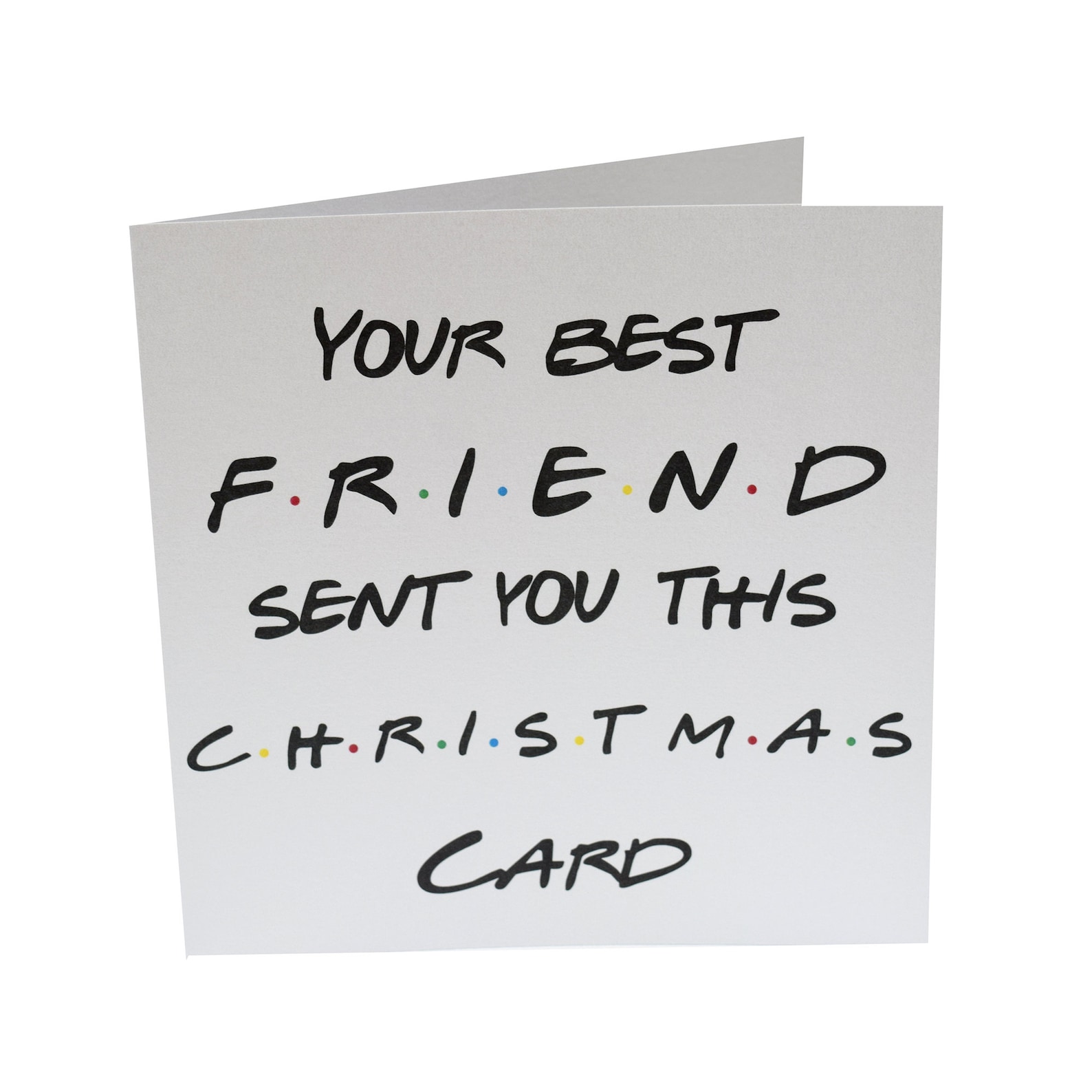Friends Christmas Card Best Friend Christmas Card Friends | Etsy