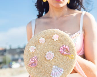 Summer Hats Women - Sun Hat for Ladies - Womens Beach Hat - Embroidered Hat