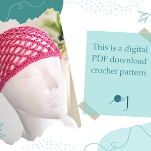 Puede incluir: Un patrón de crochet para un gorro rosa. Este es un patrón de crochet descargable en PDF.