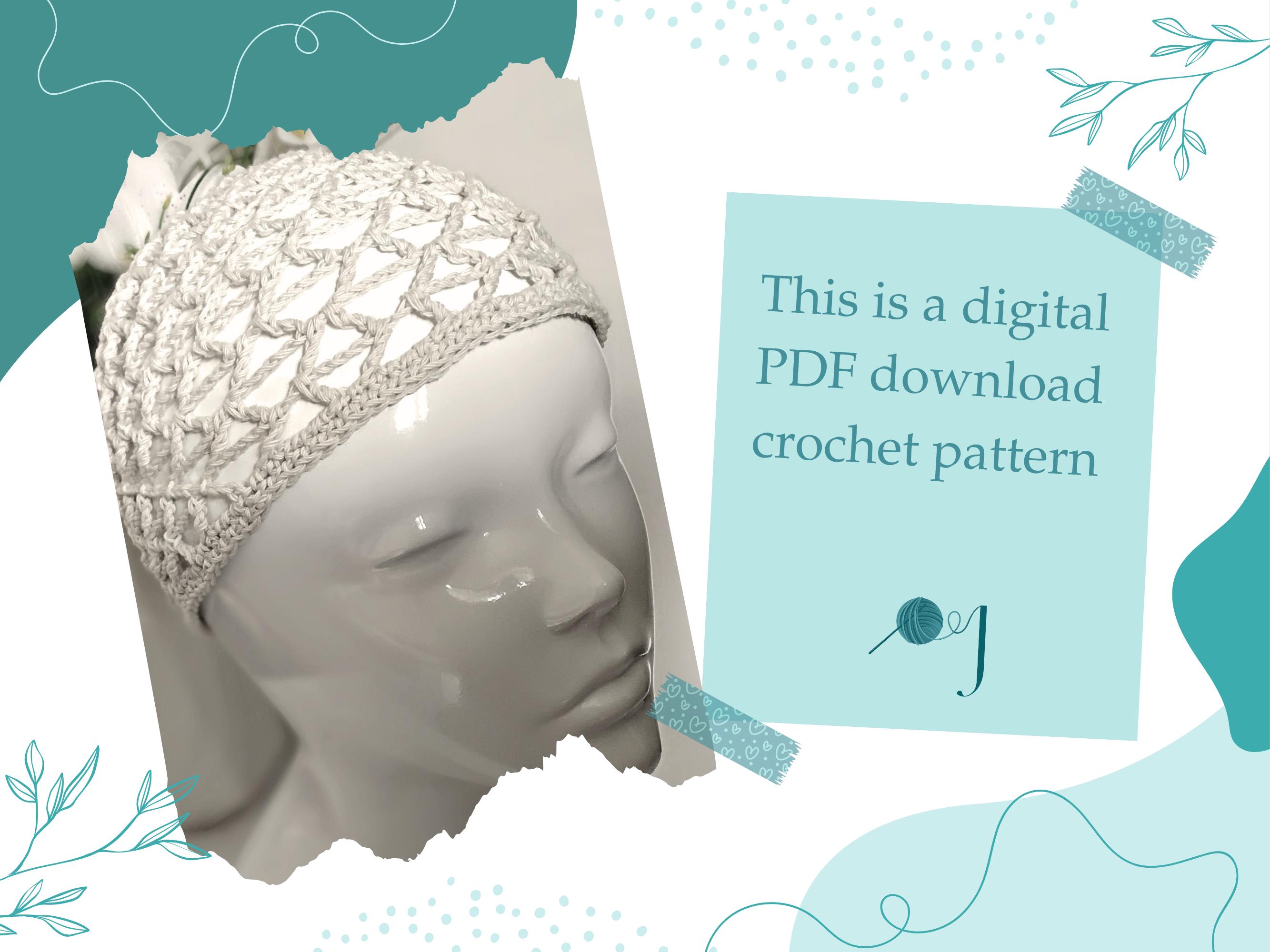 Crochet Triangle Skull Cap Pattern: 70s Boho Festival Style (PDF