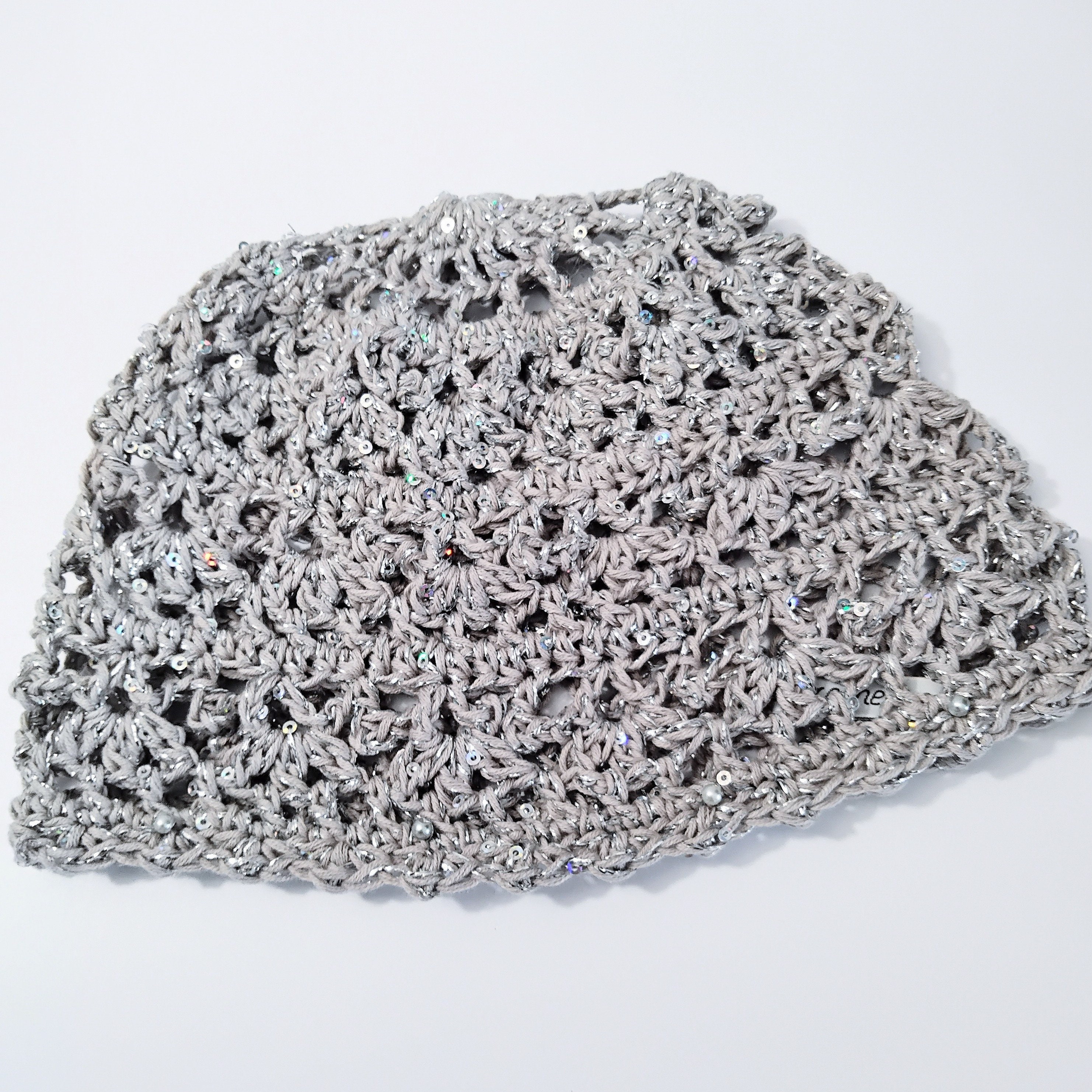 パーバーズ　ニット帽　Scalloped Crochet Headdress ZLYC Women Summer Slouchy Crochet Hat Handmade Cutout Knit