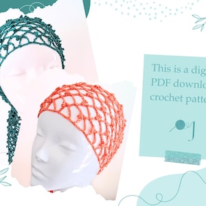 Crochet Trellis Mesh Head Wrap Pattern, Scarf/ Bandana/ Waist Tie (PDF Download)