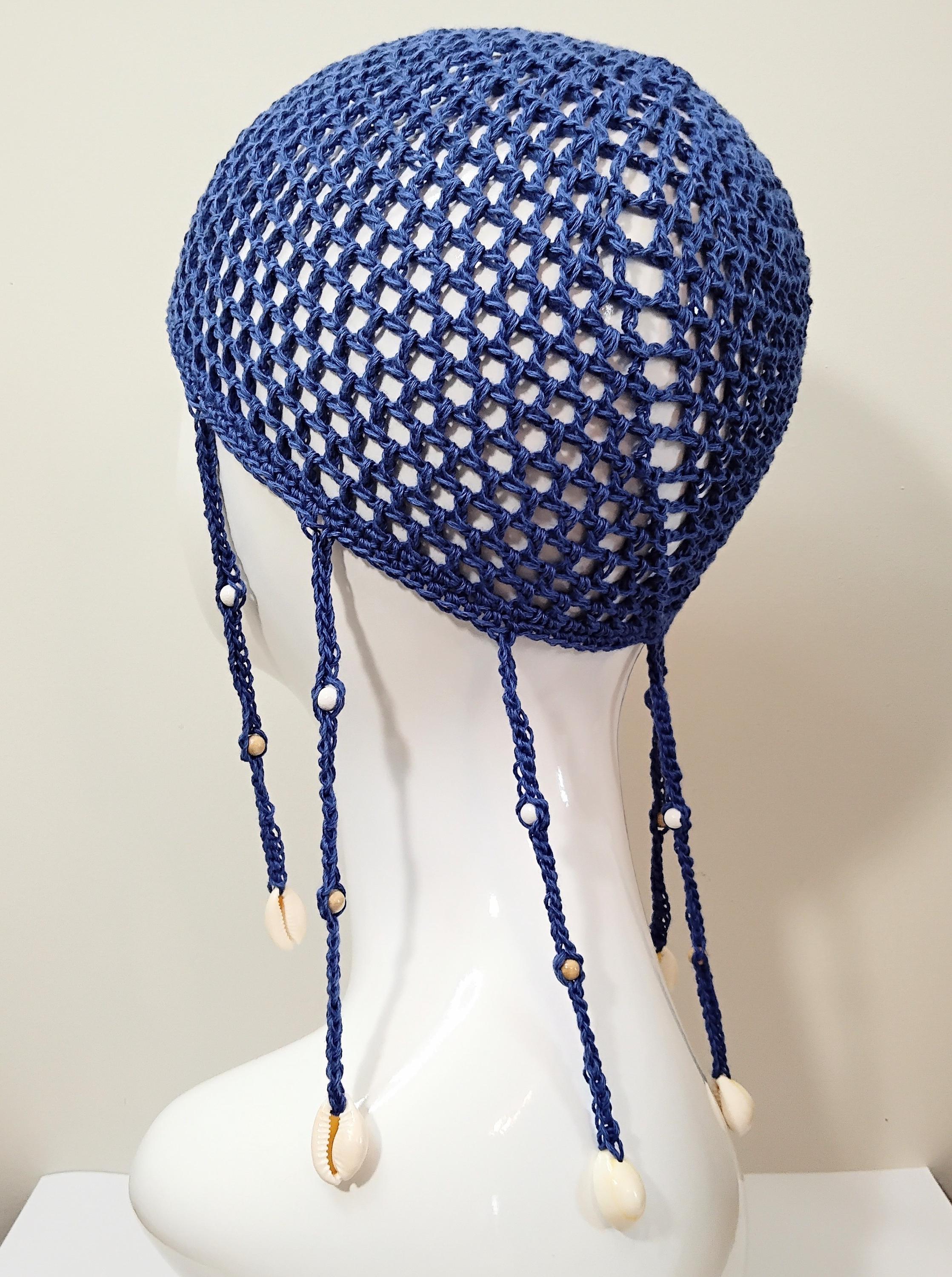Braided Blue Mesh Crochet Skull Cap With Beads and Shells, Beaded Petrol Blue Tassel Crochet Festival Beanie - Etsy Braided Blue Mesh Crochet Skull Cap With Beads and Shells, Beaded Petrol Blue Tassel Crochet Festival Beanie - Etsy