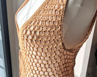 brown mob dress Cream Knit Fringe Hem Dress  Ro&Zo