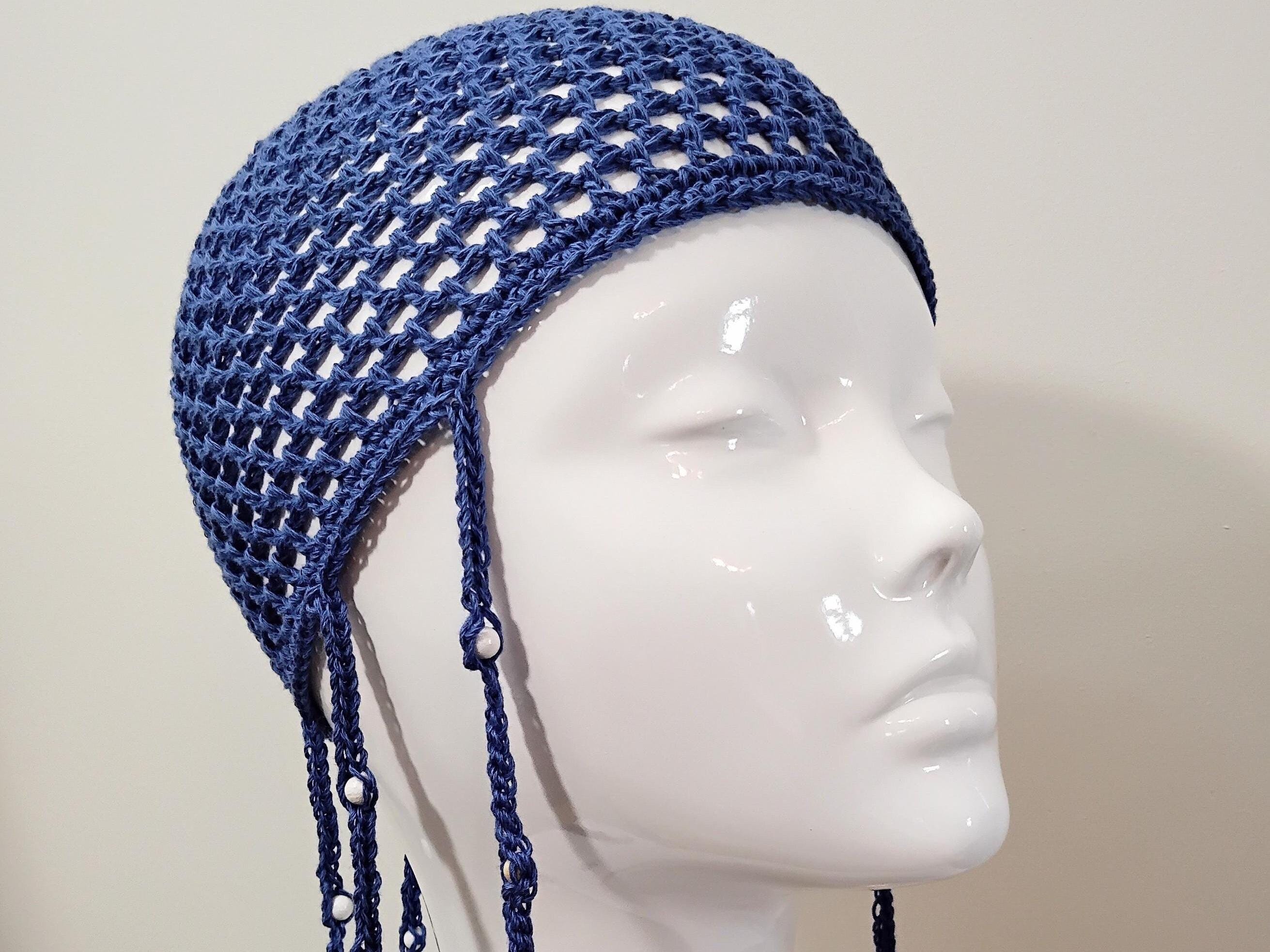 Braided Blue Mesh Crochet Skull Cap With Beads and Shells, Beaded Petrol Blue Tassel Crochet Festival Beanie - Etsy Braided Blue Mesh Crochet Skull Cap With Beads and Shells, Beaded Petrol Blue Tassel Crochet Festival Beanie - Etsy