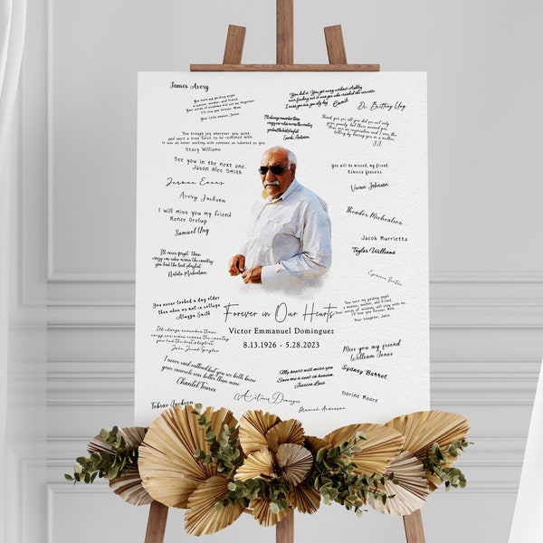 Funeral Guest Book Etsy