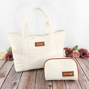 Bolsos de mano de dama de honor personalizados, bolso de mano de lona con cremallera, bolsa de maquillaje personalizada, regalos de dama de honor, bolso de mano personalizado, regalos de fiesta nupcial