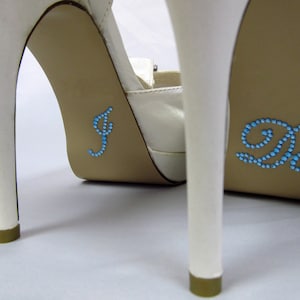 I Do Shoe Sticker Something Blue Shoe Sticker Decal Rhinestone for Wedding Blue Rhinestone I Do Applique for Bridal Shoes I Do Wedding Decal