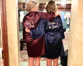 Mother of the Bride Gift Embroidered Mother of the Bride Robe Mother of Groom Robe Matron of Honor Robe Maid of Honor Robe CLEARANCE SALE