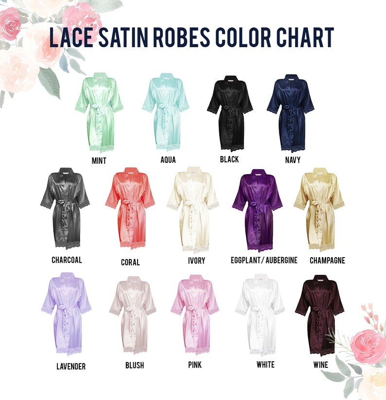Bride Robe Bridesmaid Robes Personalized Embroidered Etsy