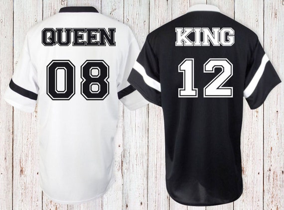 matching couple baseball jerseys