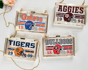 Clear Stadium Bag SEC College Teams, Clear Stadium Bag for College Game Day, Football Stadium Bag for Southeastern Conference College Teams