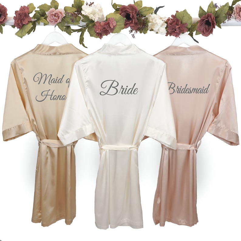 Embroidered Bridesmaid Robes Personalized Embroidered Etsy