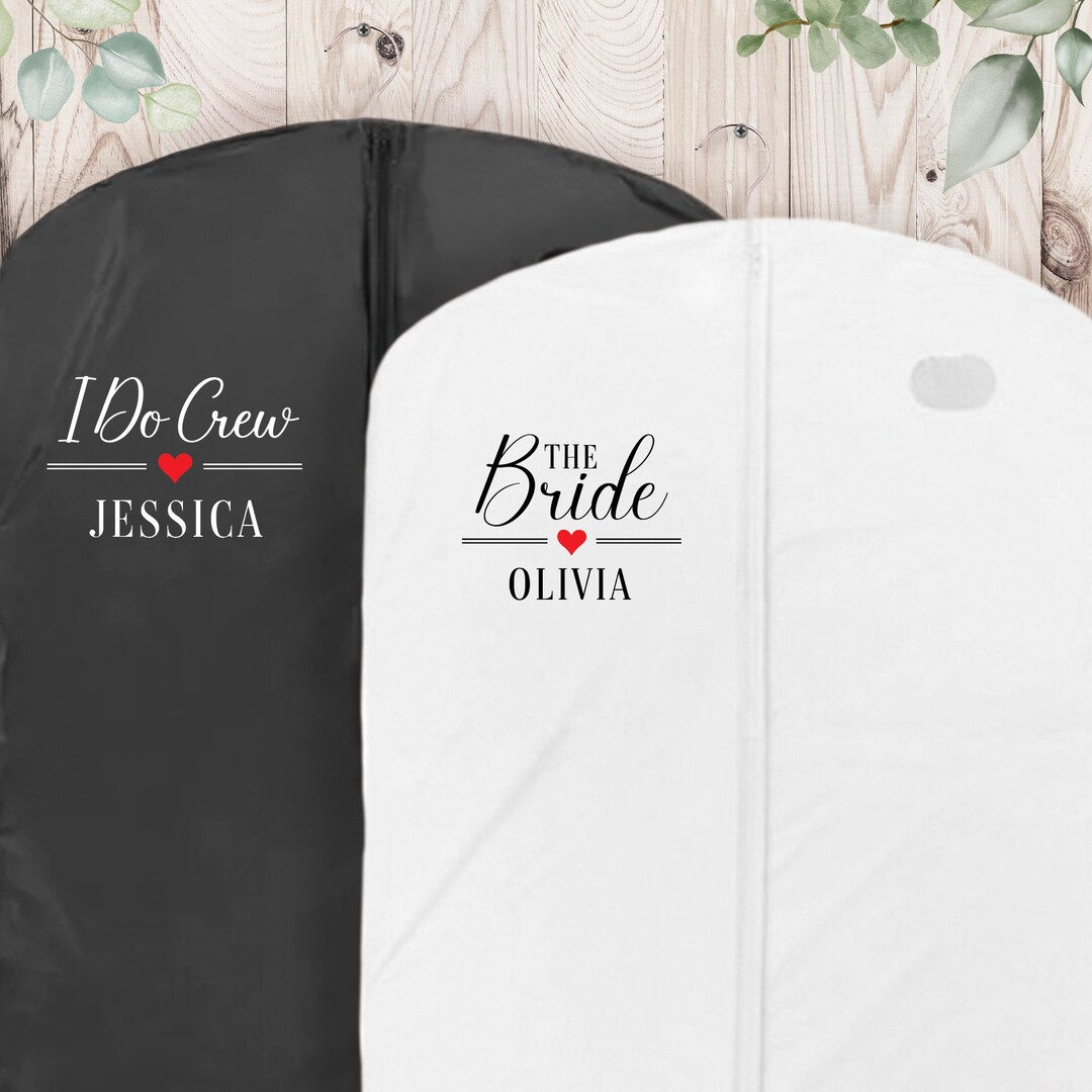 Personalized Garment Bags for Bridesmaids, Dress Garment Bags for