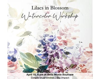 Taller de Acuarela: 10 de abril Lilas en Flor