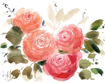 Aquarelworkshop: rozen 12 juni om 18.00 uur in Bella Moxie Boutique