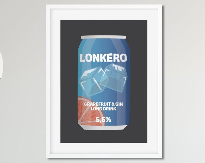 Finnish Lonkero Print, Finnish Long Drink Print, Finnish Long Drink ...