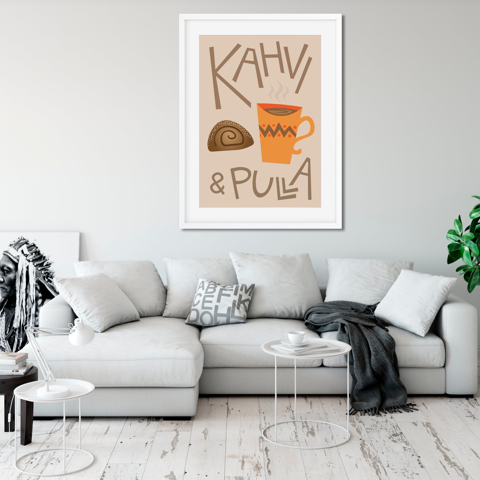 Café y pan café y pan café pan cartel de arte pop | Etsy