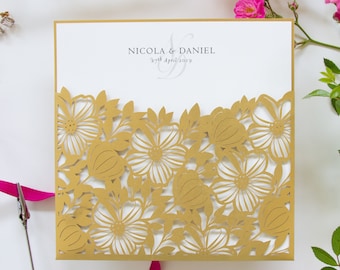 Cancelleria E Decorazioni Per Feste Set Di 50 Inviti Bosco Apribile lio Laser Inviti Matrimonio Fai Da Te Partecipazioni Matrimonio Prodotti Handmade