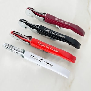 Cavatappi Personalizzato, Apribottiglie Per Vino Von Nome Personalizzato Inciso, Bomboniere, Regalo Per Addio Al Celibato