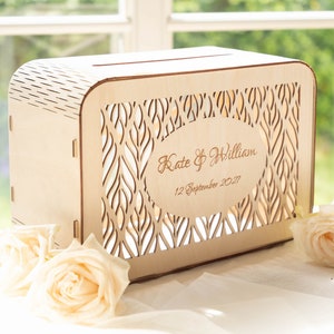 Salvadanaio e Regali Per La Festa Di Matrimonio, Scatola Per Biglietti Di Matrimonio Boho Personalizzata Con Fessura