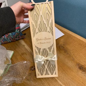 Personalized engraver wooden wine box Christmas gift anniversary gift bridesmaid gift