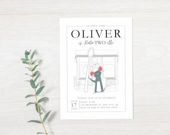 Ratatouille Invitation | Ratatouille Invite | Second Birthday | Birthday Invite | Party Invite | Editable Template| Instant Download