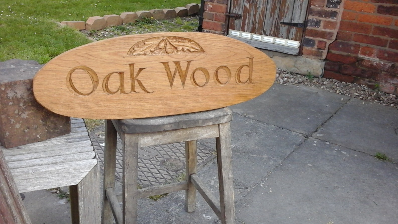 Oak House Signs, Bespoke to Order With Decorative Carving. Etsy